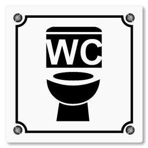 WC, 148x148mm, bílá, Kansas